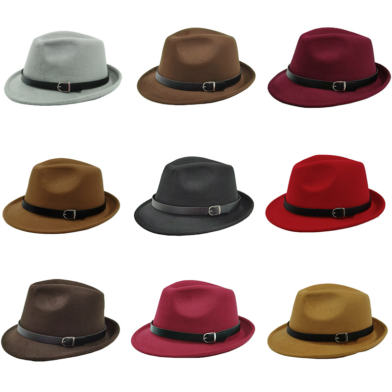 Fedora Hat Wool - trilby hats for men solid fedora