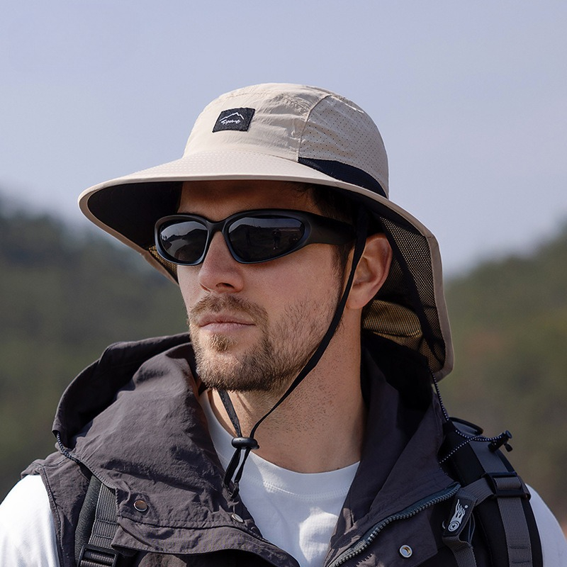 Sun Hat Wide Brim - Summer unisex Wide Brim Caps Neck