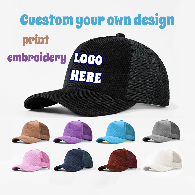 Corduroy Mesh Sport Cap Custom – обзор и цена Corduroy Cap 5 Panel