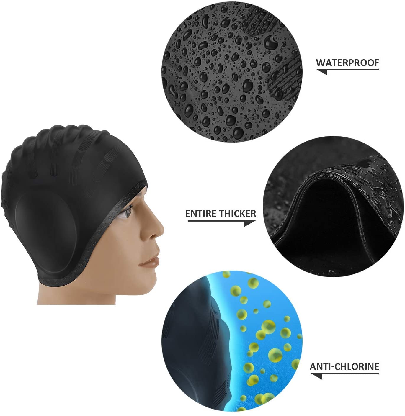 Adults Swimming Caps Men Women – обзор и цена Swim Hat Silicone