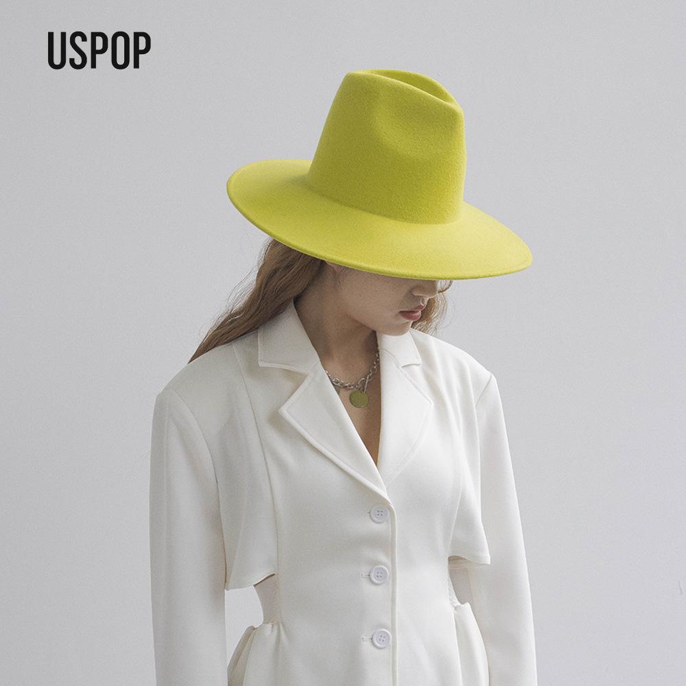 USPOP Autumn Winter Fashion Pl – обзор и цена Fedora Hat Wool