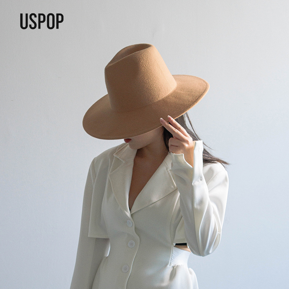 USPOP Autumn Winter Fashion Pl – обзор и цена Fedora Hat Wool