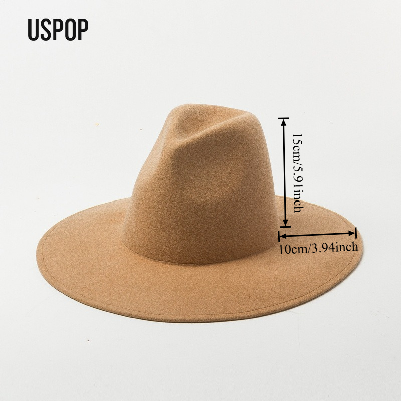 USPOP Autumn Winter Fashion Pl – обзор и цена Fedora Hat Wool