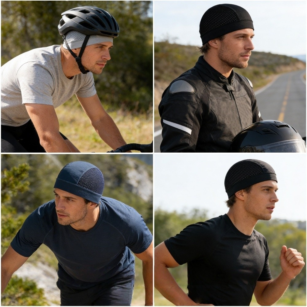 Casual Thin Mesh Skull Beanie  – обзор и цена Skull Cap Helmet Liner