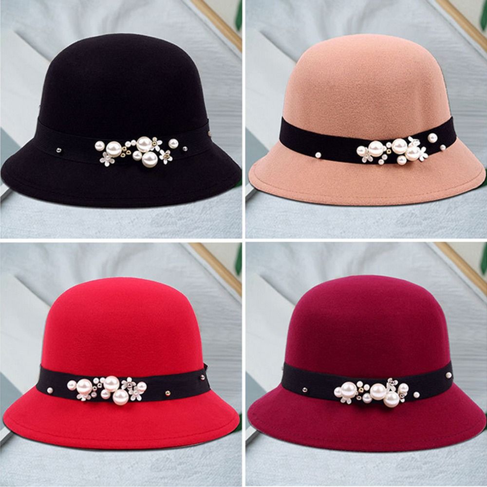 For Ladies Solid Color Korean  – обзор и цена Fedora Hat Wool