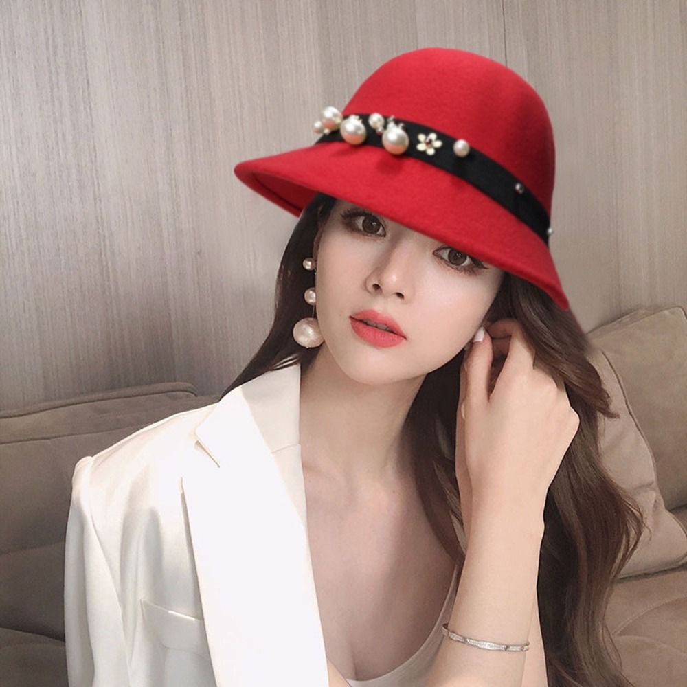 For Ladies Solid Color Korean  – обзор и цена Fedora Hat Wool