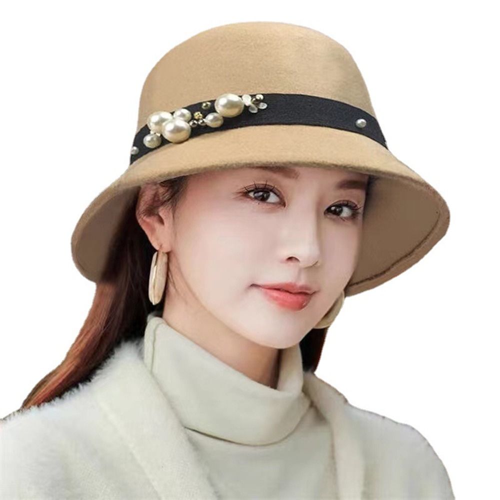 For Ladies Solid Color Korean  – обзор и цена Fedora Hat Wool