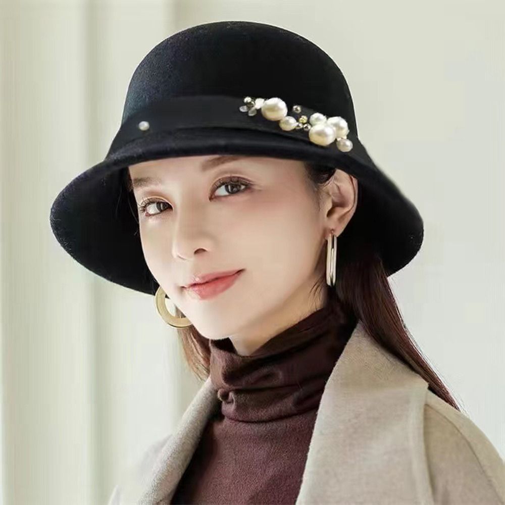 For Ladies Solid Color Korean  – обзор и цена Fedora Hat Wool