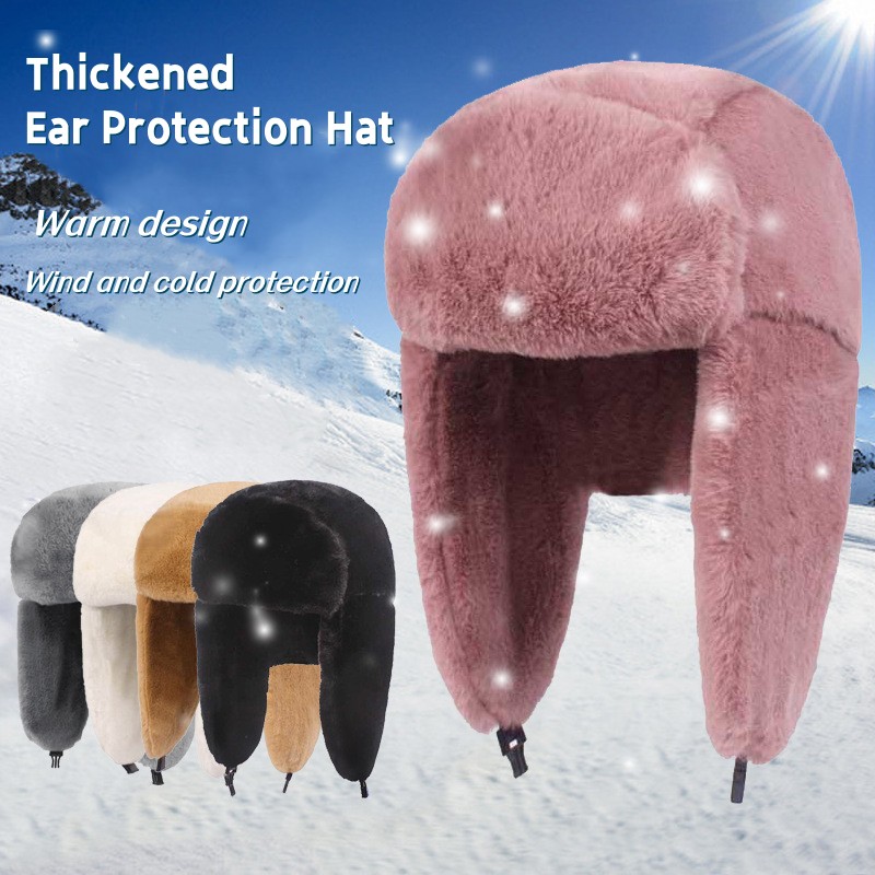 New Winter Warm Thick Plush Bo – обзор и цена Winter Trapper Hat