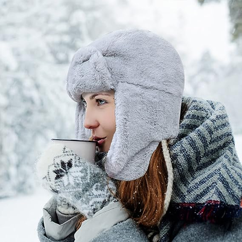New Winter Warm Thick Plush Bo – обзор и цена Winter Trapper Hat