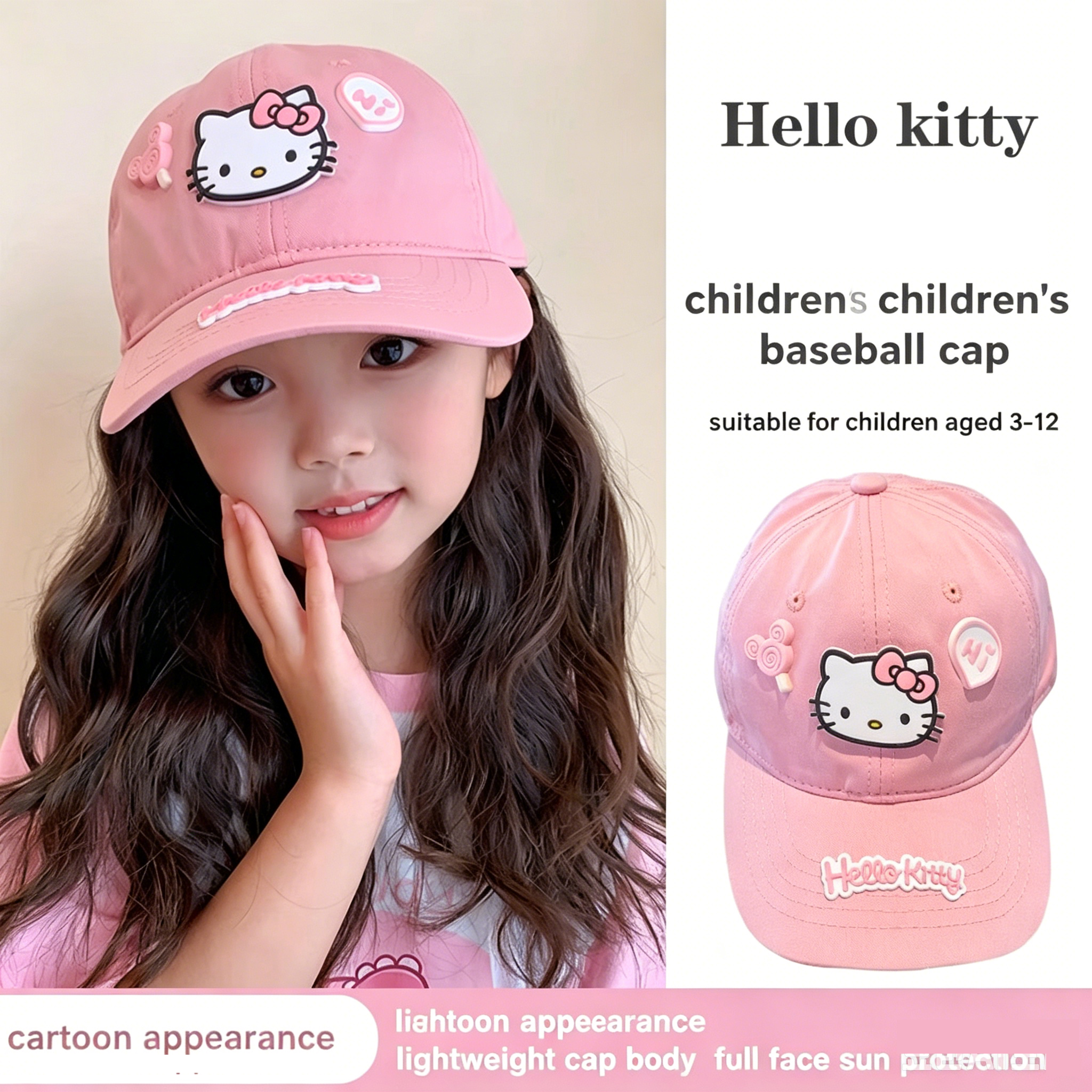 Hello Kitty Baseball Cap for T – обзор и цена Sun Hat Wide Brim