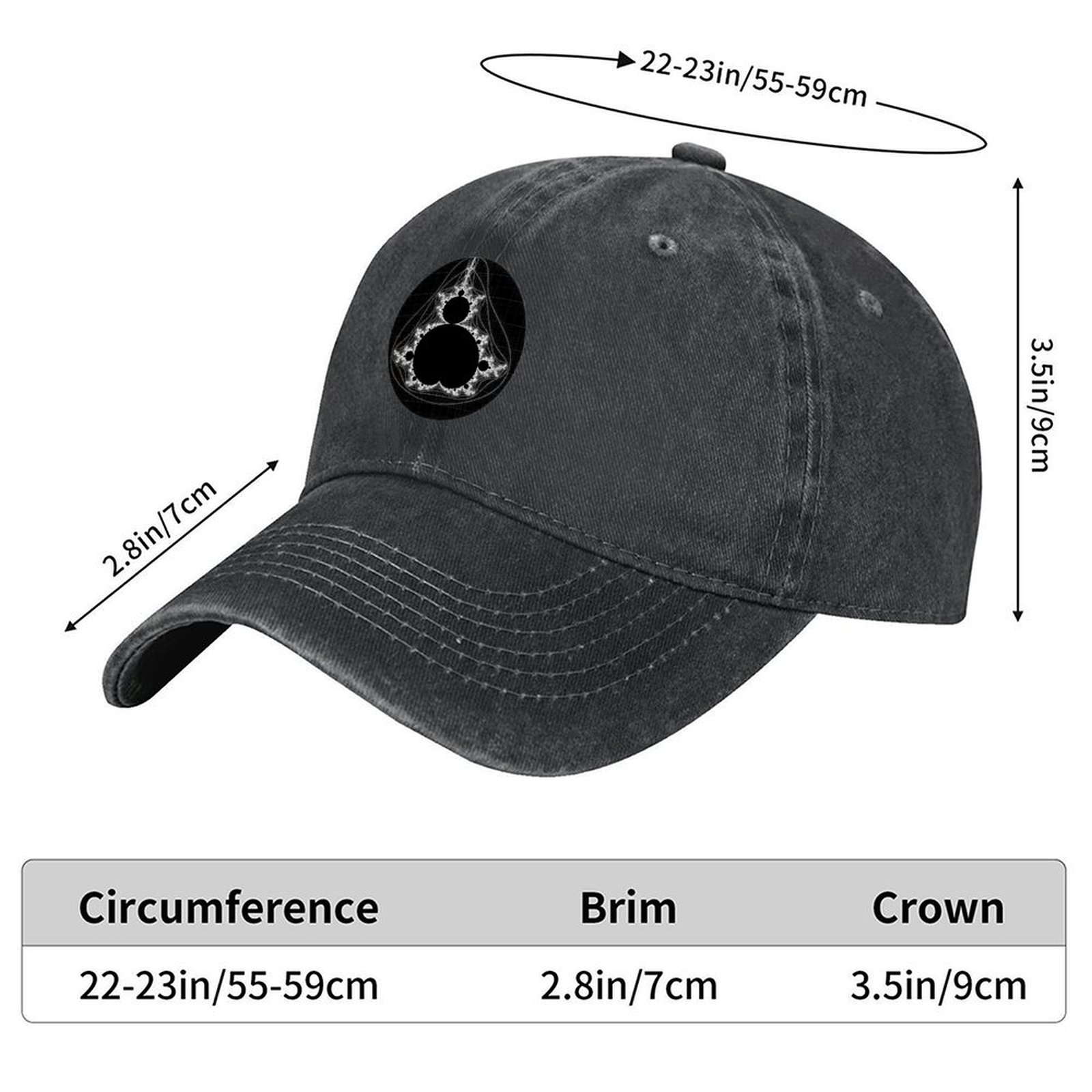 White - Linear Mandelbrot Base – обзор и цена Golf Cap Dad