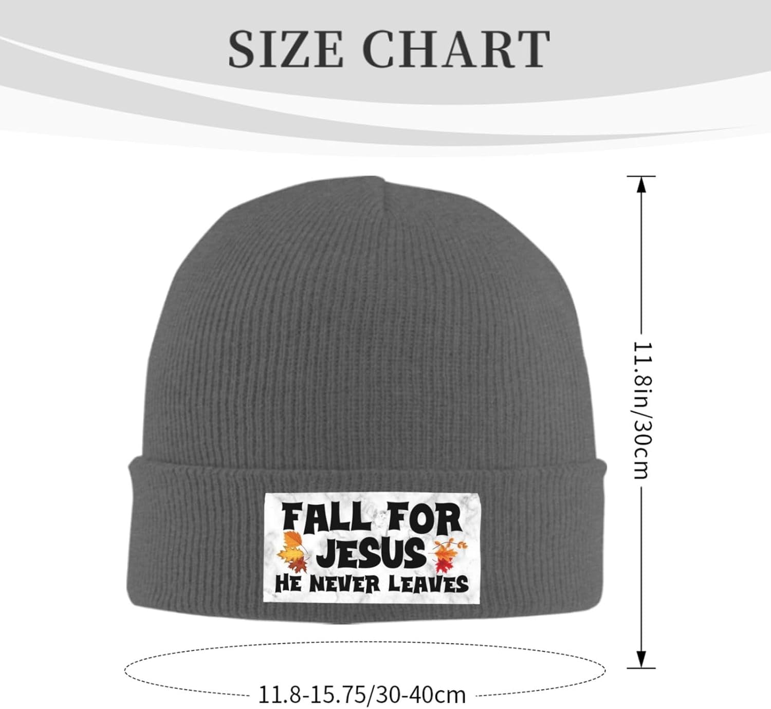 Fall For Jesus He Never Leaves – обзор и цена Beanie Cuffed Knit