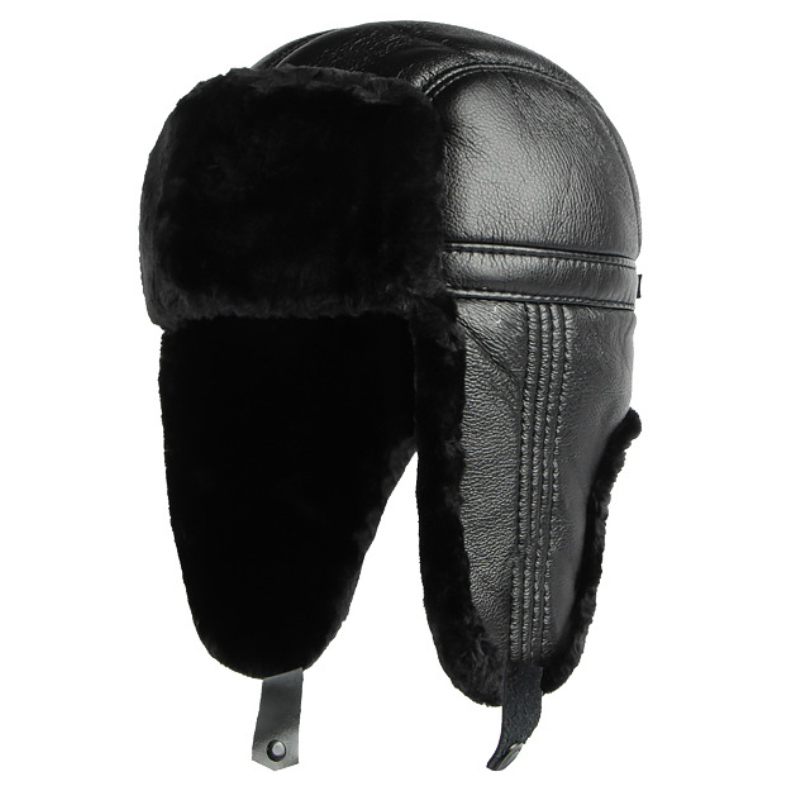 HT4002 New PU Leather Russian  – обзор и цена Trapper Hat Ear Flap