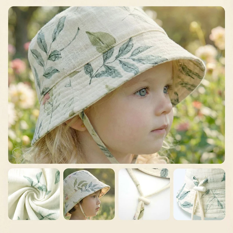 Muslin Baby Summer Hat Adjusta – обзор и цена Bucket Hat Cotton