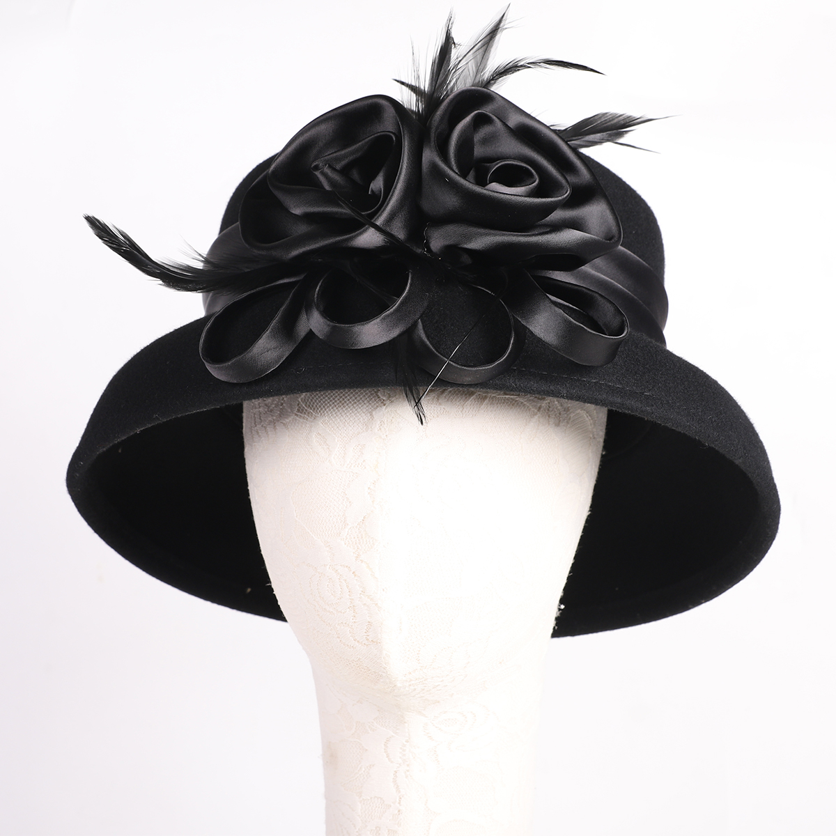 Women's Black Wool Felt Cloche – обзор и цена Fedora Hat Wool