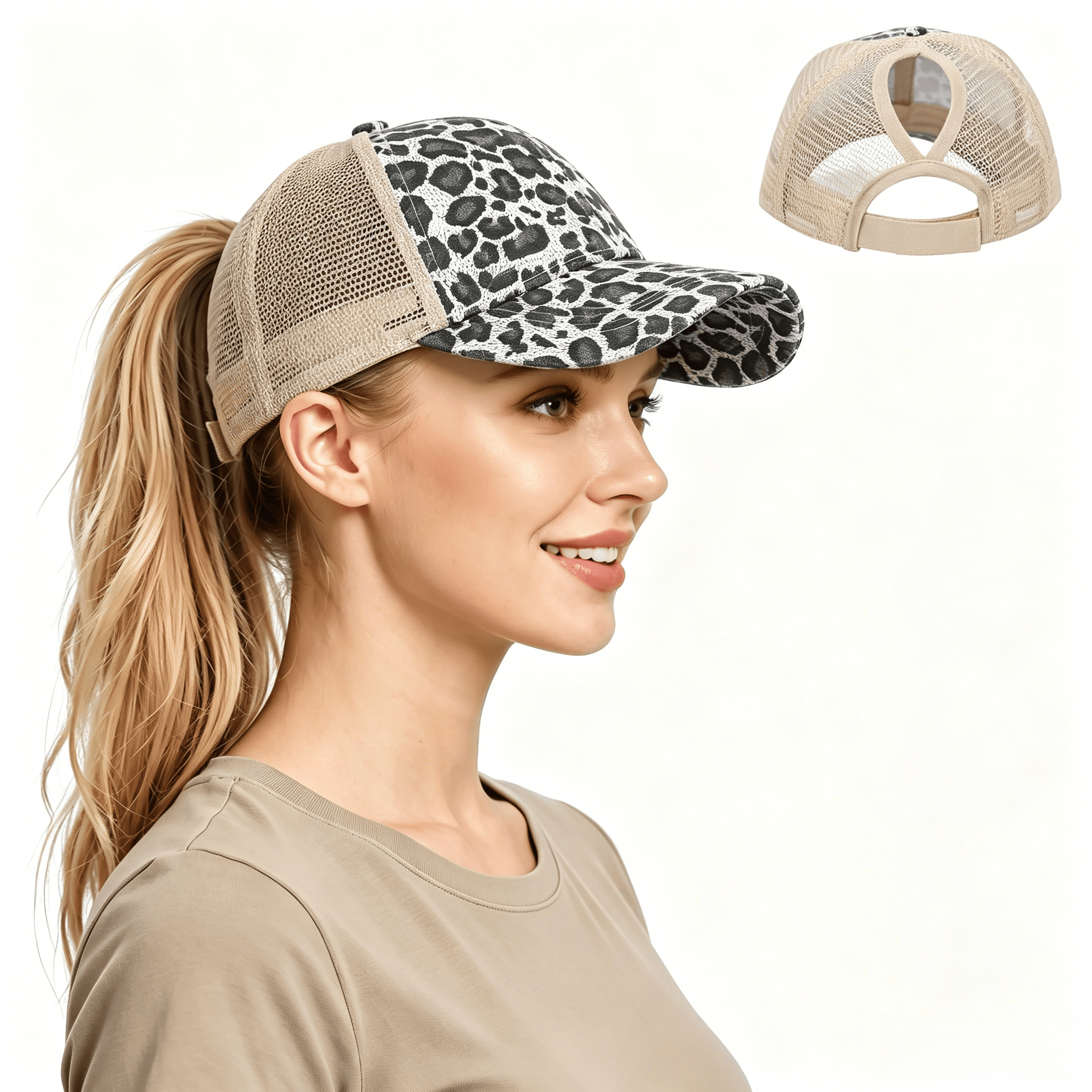 Leopard Adjustable Ponytail Ba – обзор и цена Golf Cap Dad
