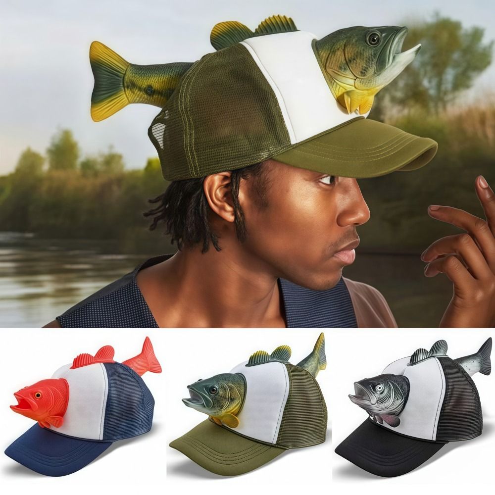 Funny 3D Fish Animal Trucker H – обзор и цена Trucker Cap Mesh