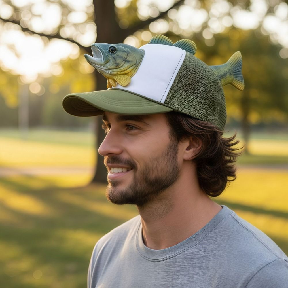 Funny 3D Fish Animal Trucker H – обзор и цена Trucker Cap Mesh