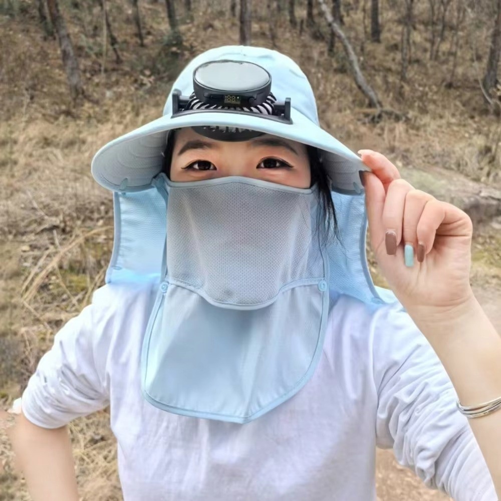 Quick Dry Solar Fan Hat Solar  – обзор и цена Sun Hat Wide Brim