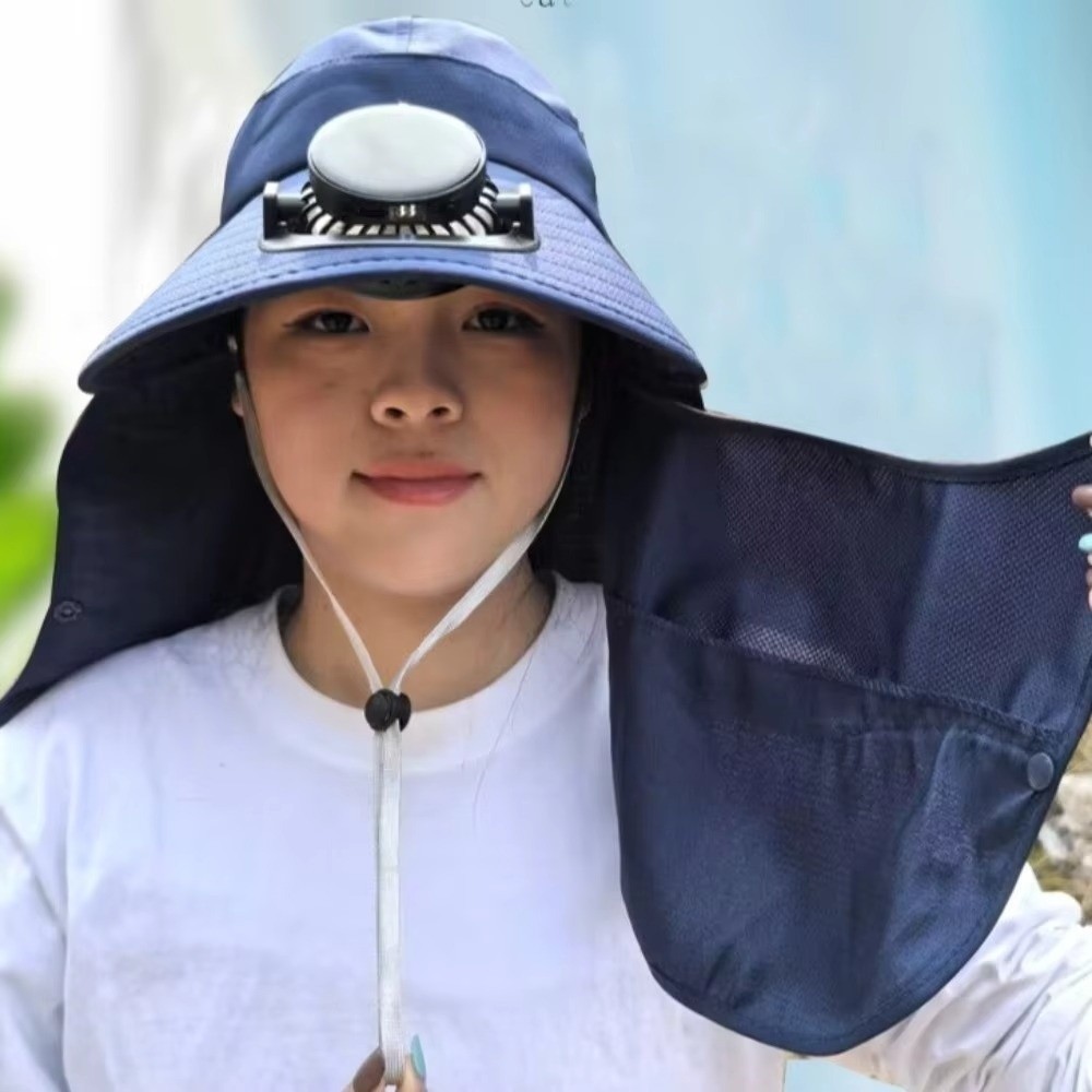 Quick Dry Solar Fan Hat Solar  – обзор и цена Sun Hat Wide Brim