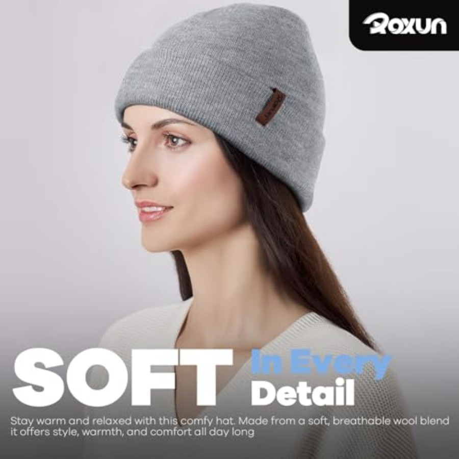 ROXUN Beanie for Men/Women Win – обзор и цена Beanie Cuffed Knit