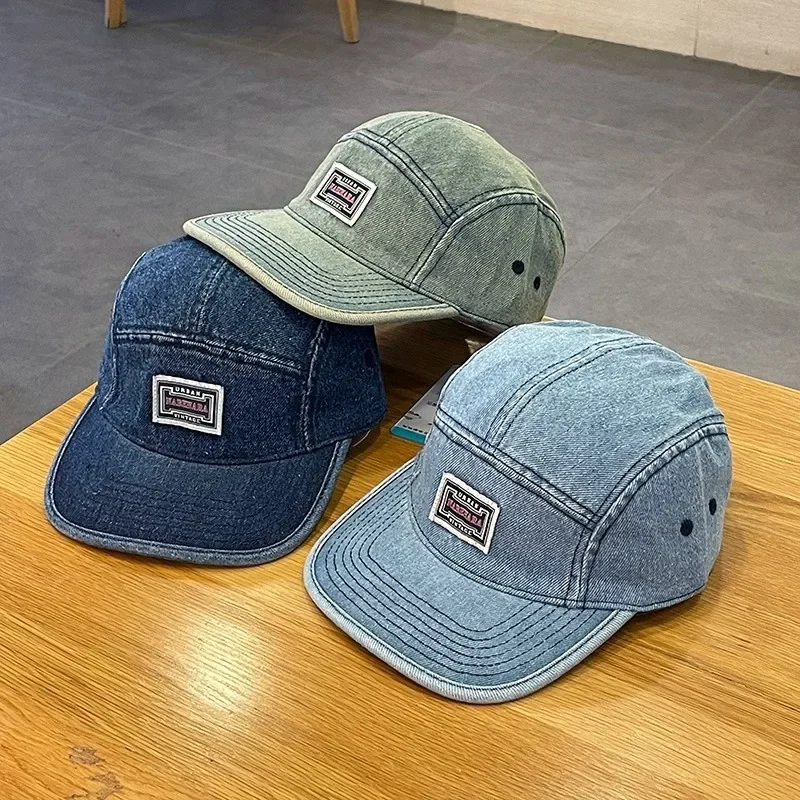 Vintage Flat Brim Denim Baseba – обзор и цена Corduroy Cap 5 Panel