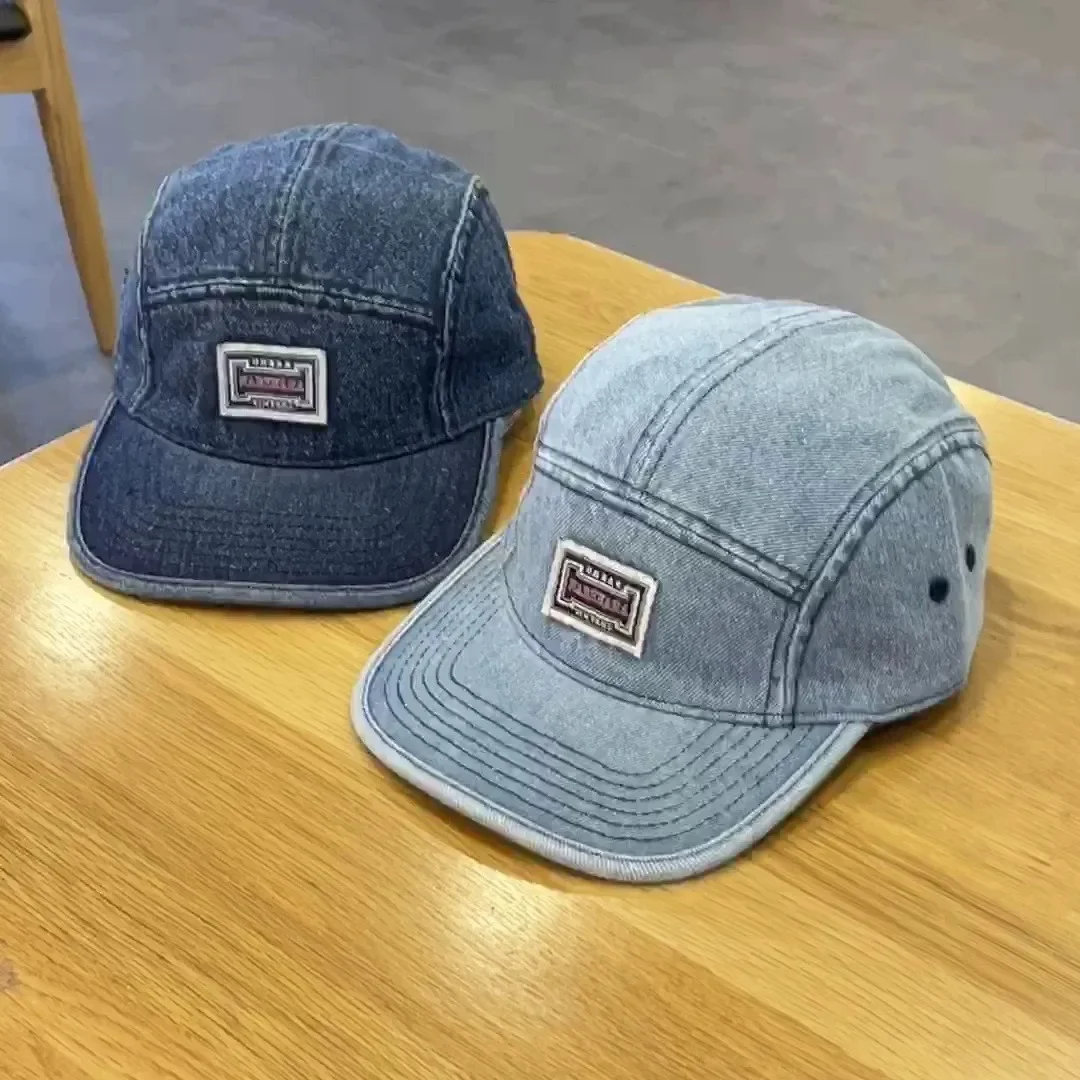 Vintage Flat Brim Denim Baseba – обзор и цена Corduroy Cap 5 Panel