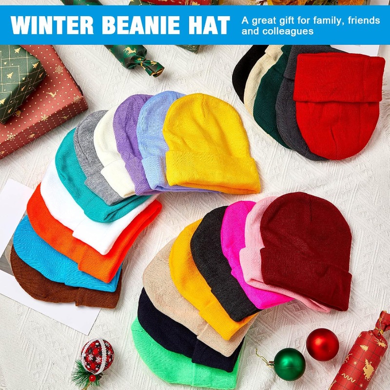 1pc Winter Warm Thick Beanie H – обзор и цена Beanie Cuffed Knit