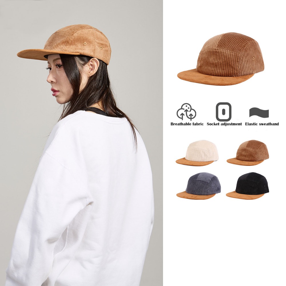 Versatile Retro Flat Brim Base – обзор и цена Corduroy Cap 5 Panel