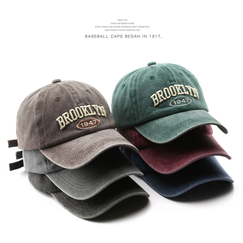 Retro brooklyn Letter Embroide – обзор и цена Baseball Cap Structured