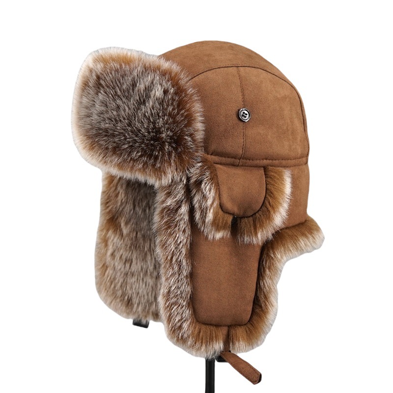 Men's Winter Imitation Fur Tra – обзор и цена Trapper Hat Ear Flap