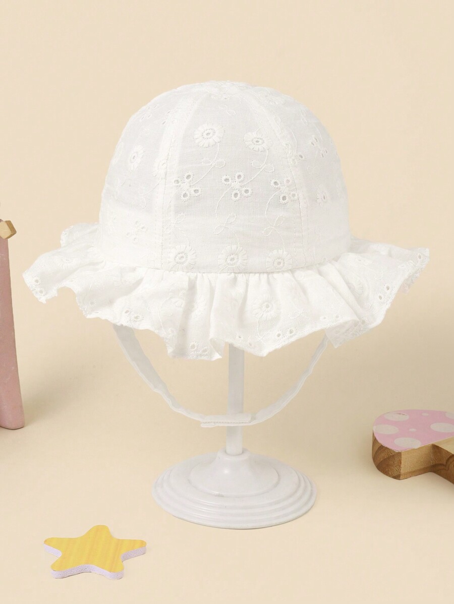 White Floral Embroidery Bucket – обзор и цена Bucket Hat Cotton