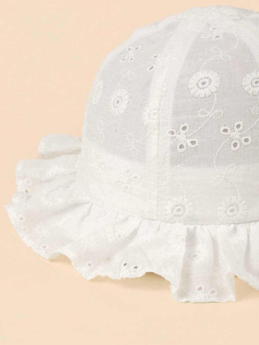 White Floral Embroidery Bucket – обзор и цена Bucket Hat Cotton
