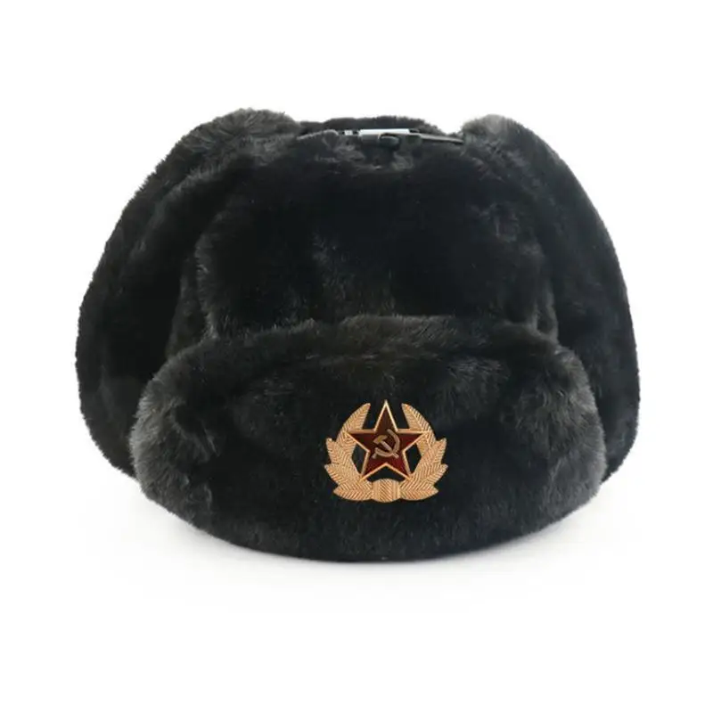 Soviet Badge Ushanka Men&Women – обзор и цена Winter Trapper Hat