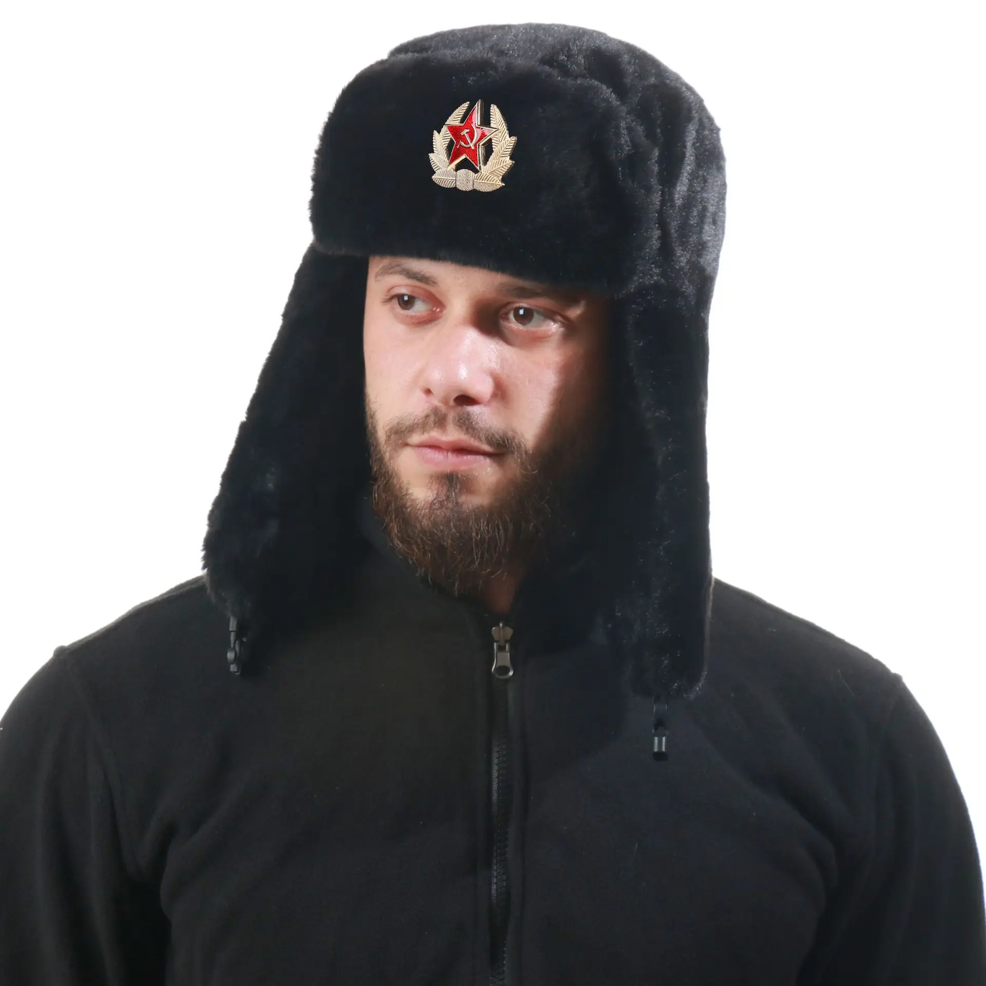 Soviet Badge Ushanka Men&Women – обзор и цена Winter Trapper Hat