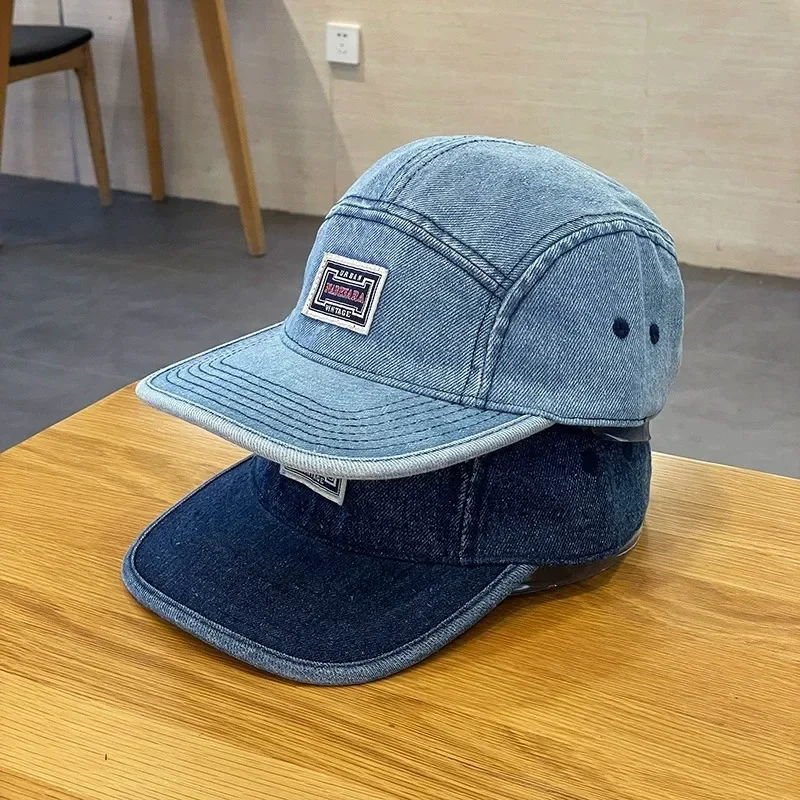 Vintage Flat Brim Denim Baseba – обзор и цена Corduroy Cap 5 Panel