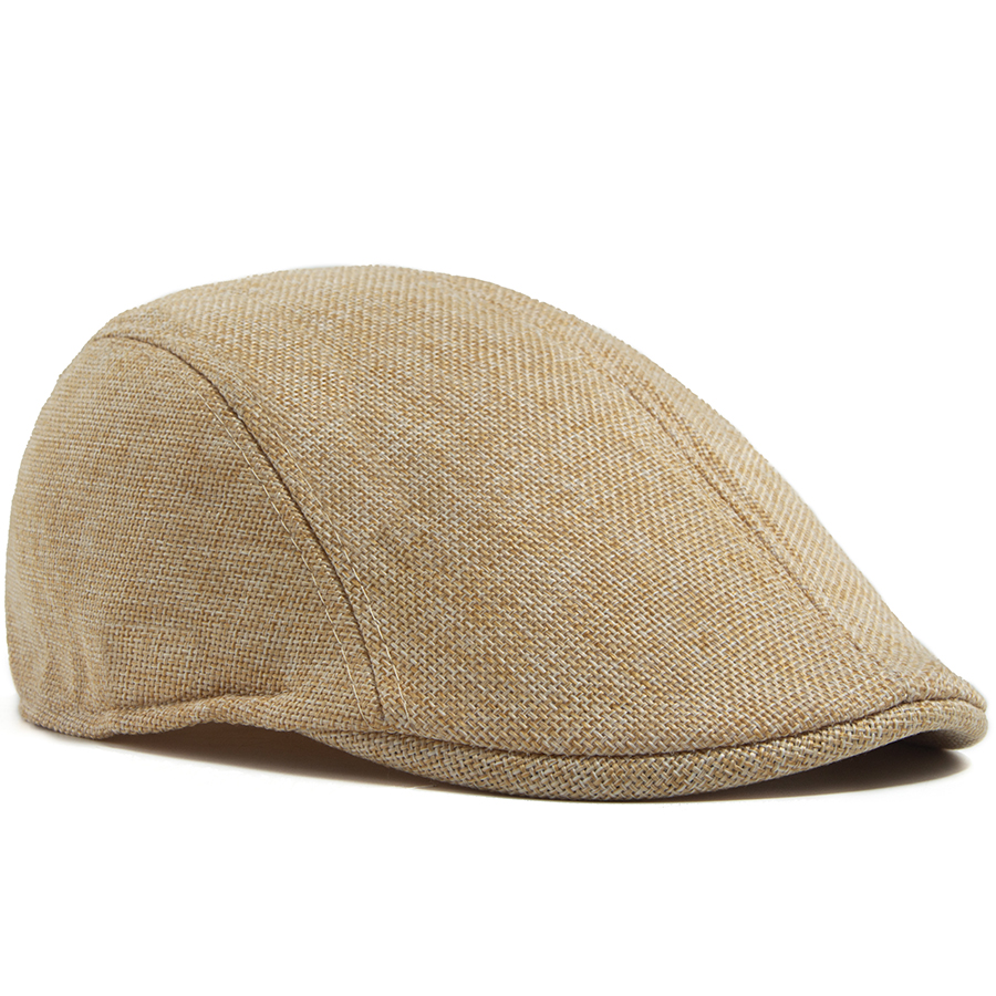 Men's Linen Flat Cap Spring Su – обзор и цена Newsboy Cap Ivy