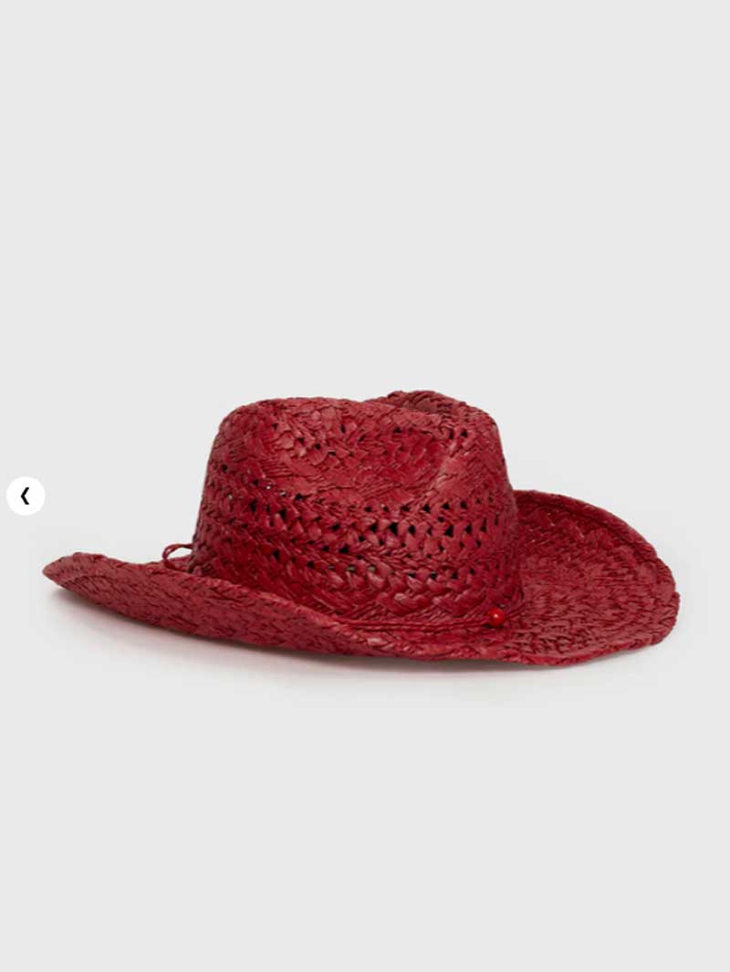 Cowboy hat red hand-painted su – обзор и цена Cowboy Hat Straw