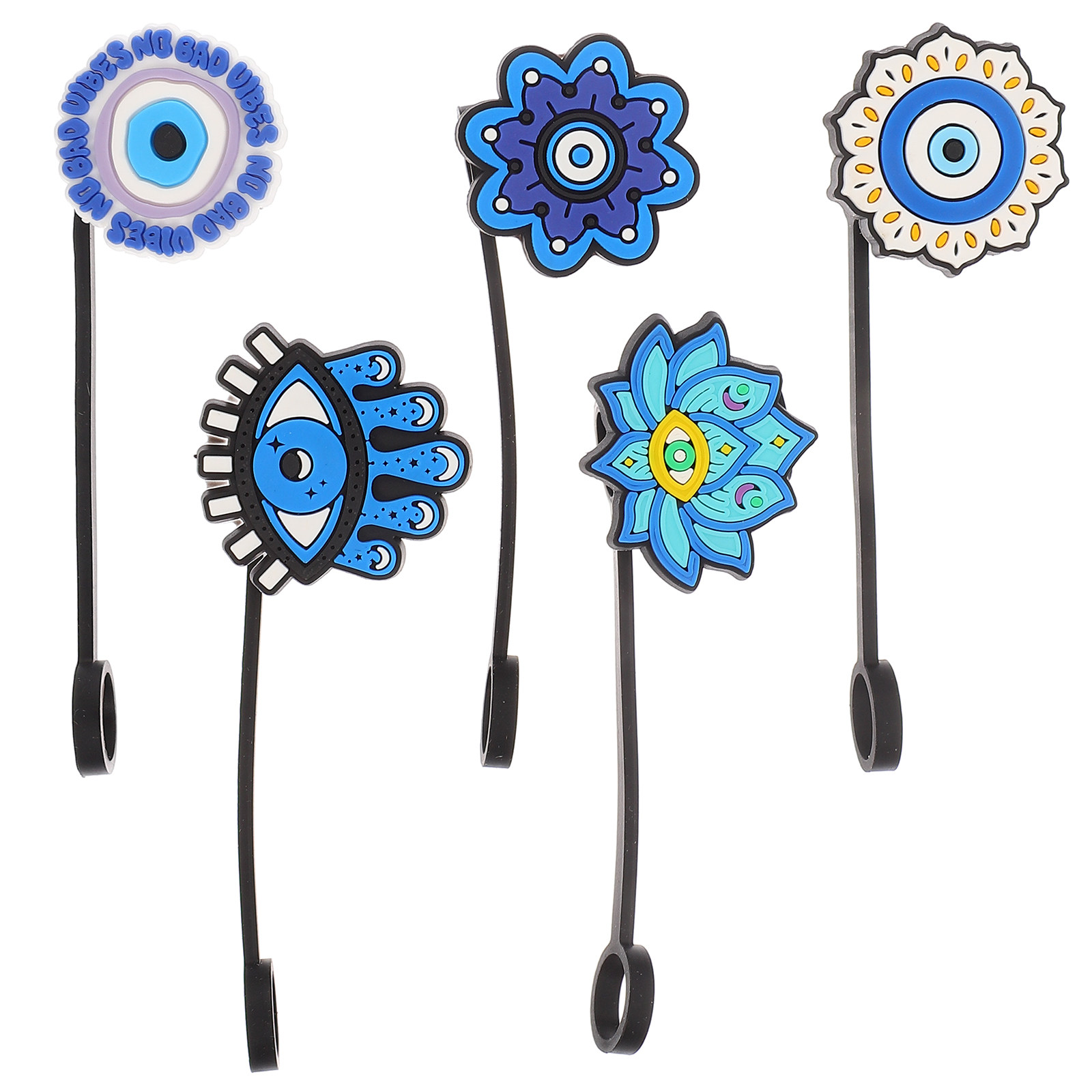 5pcs Silicone Straw Covers Cow – обзор и цена Cowboy Hat Straw
