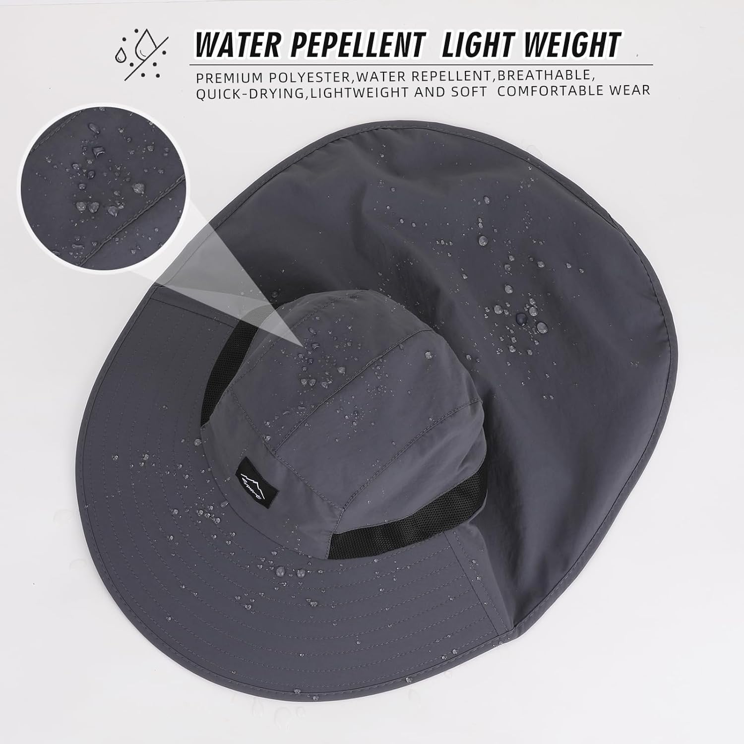UPF50+ Sun Hat with Neck Flap, – обзор и цена Sun Hat Wide Brim