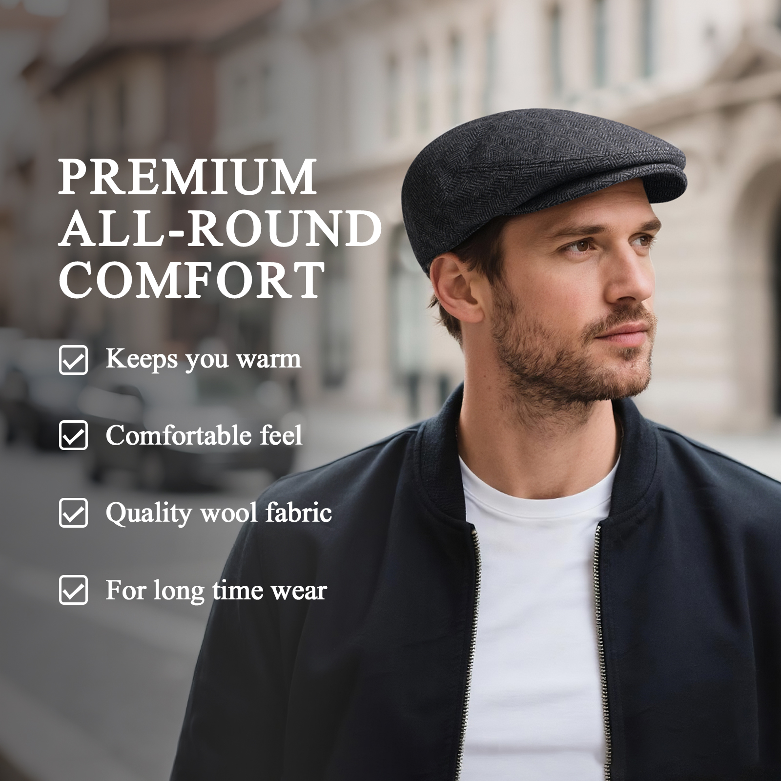 JANGOUL Herringbone Flat Ivy N – обзор и цена Newsboy Cap Ivy