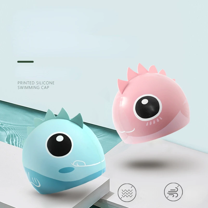 Cartoon Cute Fish Shark Silico – обзор и цена Swim Hat Silicone