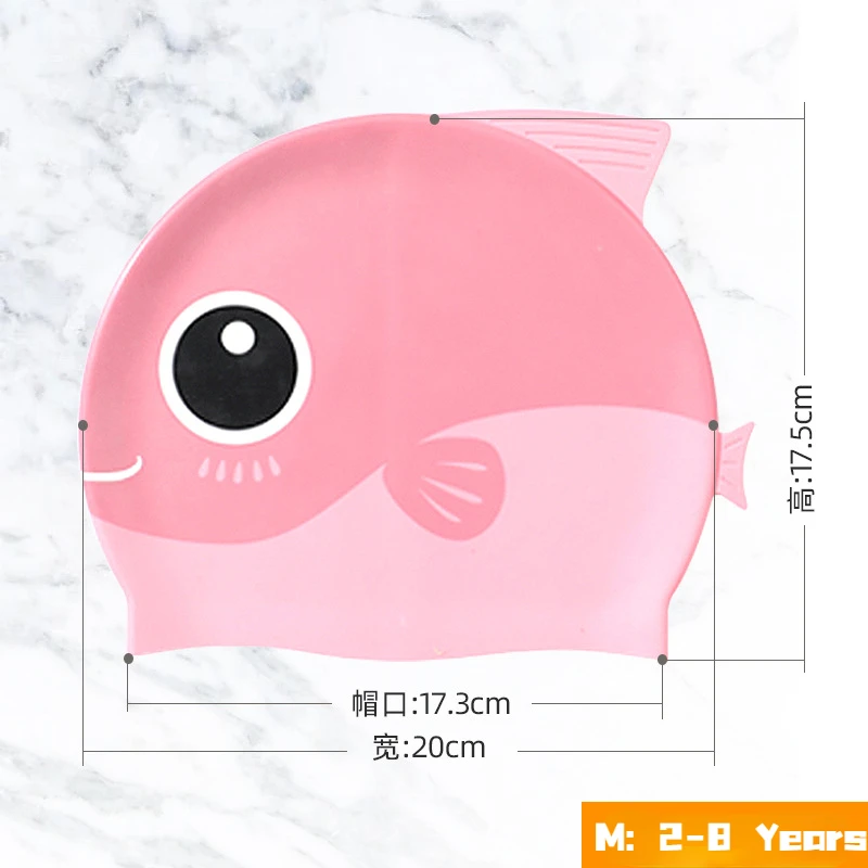 Cartoon Cute Fish Shark Silico – обзор и цена Swim Hat Silicone